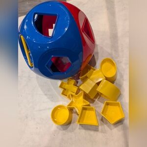 Tupperware Shape Sorter - Blue, Red, Yellow